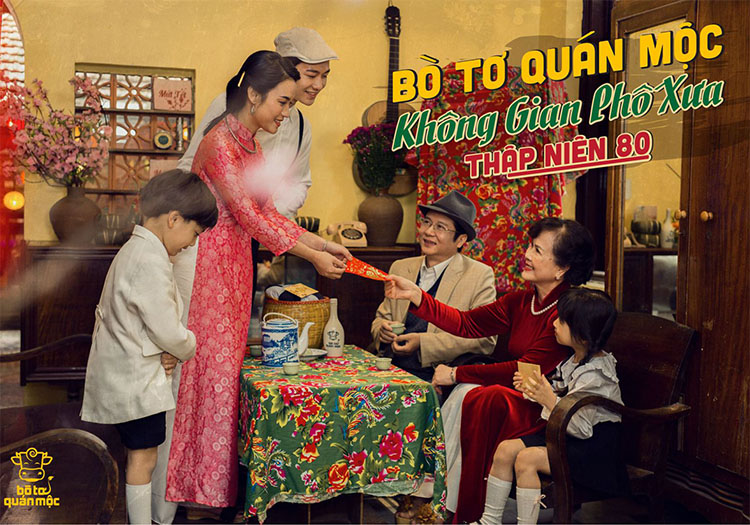 BÒ TƠ QUÁN MỘC không gian phố xưa thập niên 80 