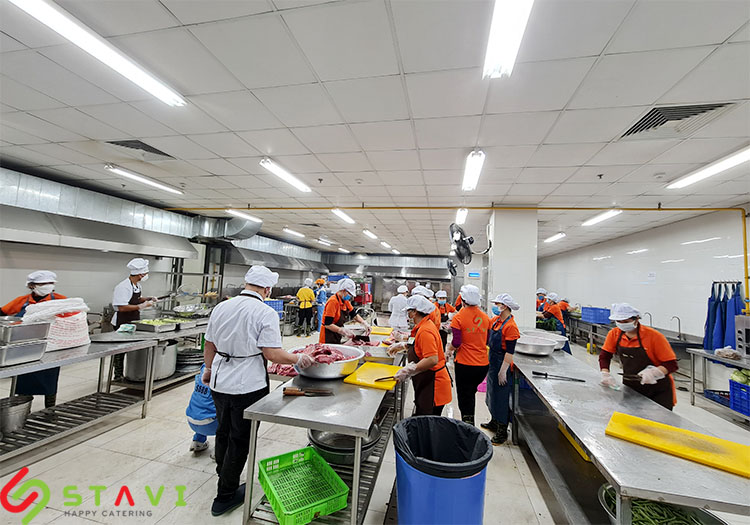 Khu tiếp nhận nguyên liệu thực phẩm