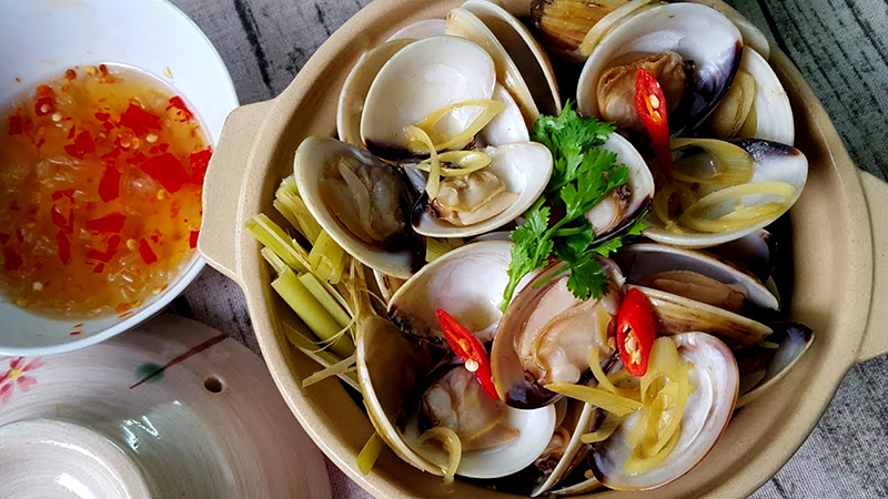 Ngao hấp xả