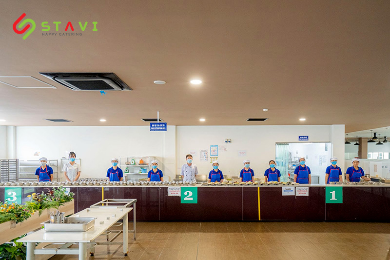 Suất ăn công nghiệp STAVI đạt chuẩn, đối tác được các doanh nghiệp