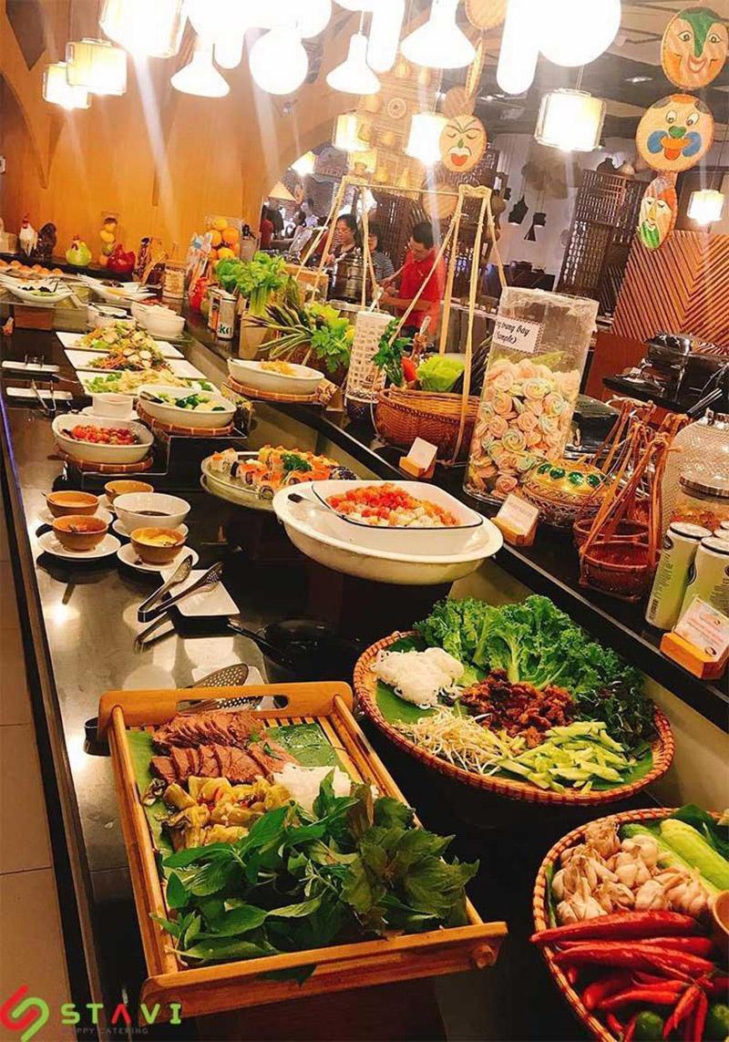 Nguồn thực phẩm cung cấp cho nhà hàng phong phú và đa dạng