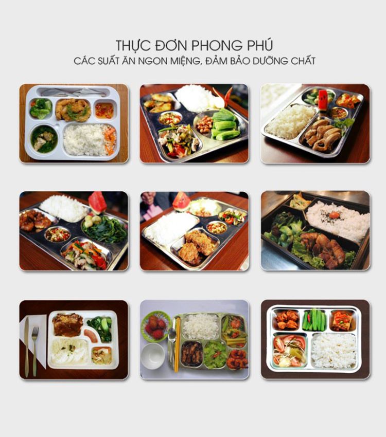 Thực đơn Suất ăn công nghiệp STAVI