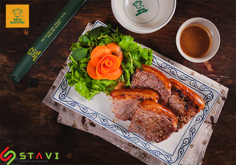 Món ăn ở Bò Tơ Quán Mộc đều thơm ngon và đảm bảo vệ sinh an toàn thực phẩm
