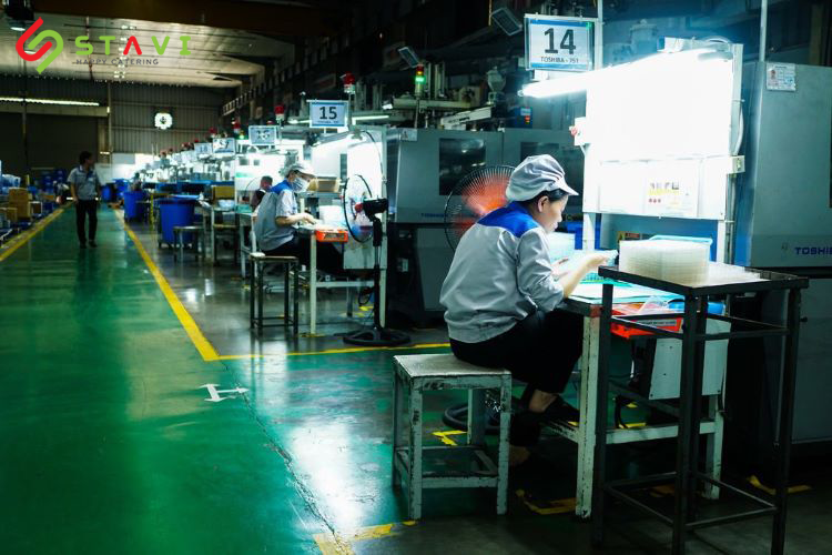 Công nhân làm việc ca đêm