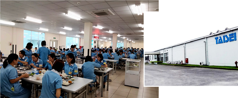 Suất ăn công nghiệp tại Nhà máy TAISEI Hải Dương
