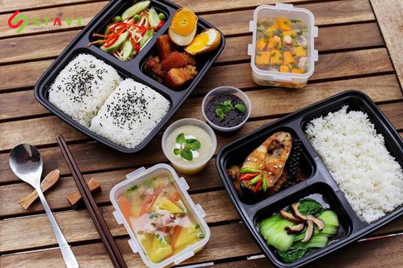 Mỗi suất ăn văn phòng của Stavi luôn đảm bảo dinh dưỡng